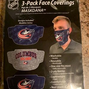 NHL BLUE JACKETS FACE MASKS
